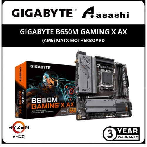 GIGABYTE B650M GAMING X AX (AM5) m-ATX Motherboard