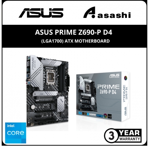 ASUS PRIME Z690-P D4 (LGA1700) ATX Motherboard