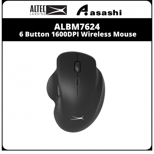Altec Lansing ALBM7624 6 Button 1600DPI Wireless Mouse