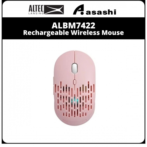 Altec Lansing ALBM7422 (Pink) Rechargeable Wireless Mouse