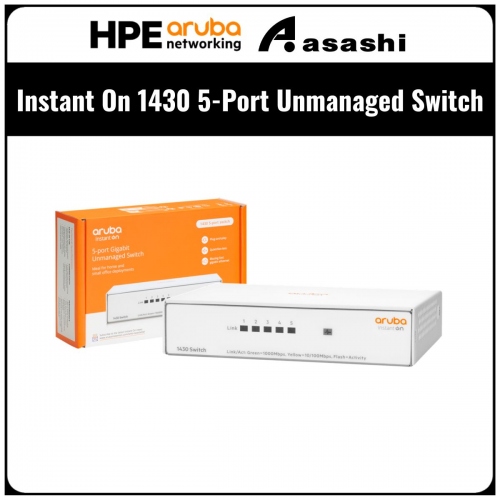 Aruba Instant On 1430 5-Port Unmanaged Switch (R8R44A)