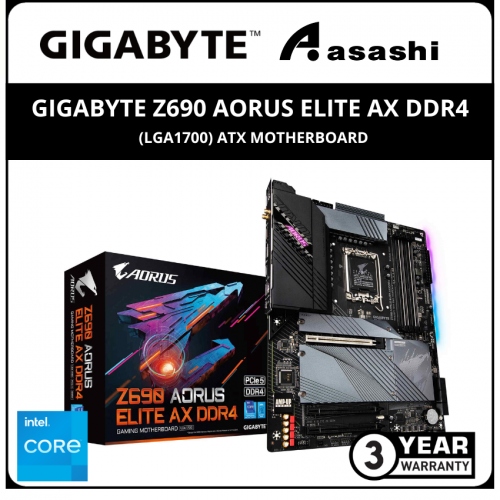 GIGABYTE Z690 AORUS ELITE AX DDR4 (LGA1700) ATX Motherboard