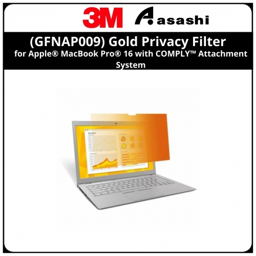 3M™ (GFNAP009) Gold Privacy Filter for Apple® MacBook Pro® 16 with COMPLY™ Attachment System