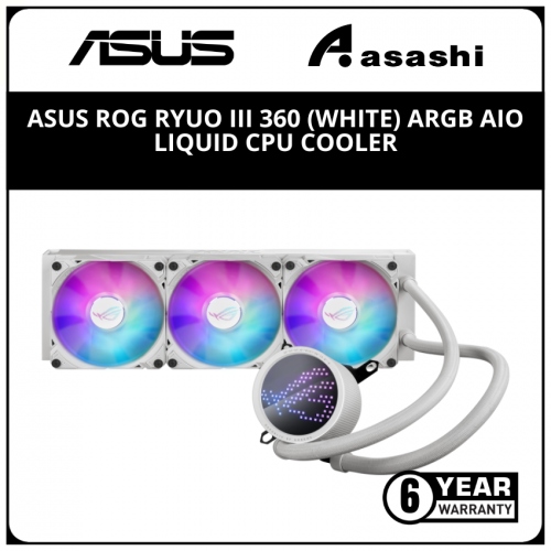 Asus ROG Ryuo III 360 (White) ARGB AIO Liquid CPU Cooler