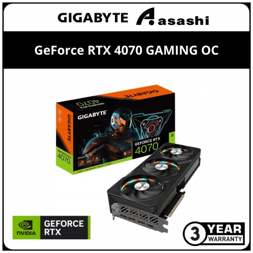 GIGABYTE GeForce RTX­­ 4070 GAMING OC 12GB Graphic Card (GV-N4070GAMING OC-12GD)