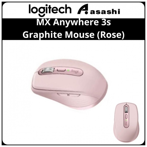 LOGITECH MX ANYWHERE 3S GRAPHITE MOUSE-Rose (910-006934)
