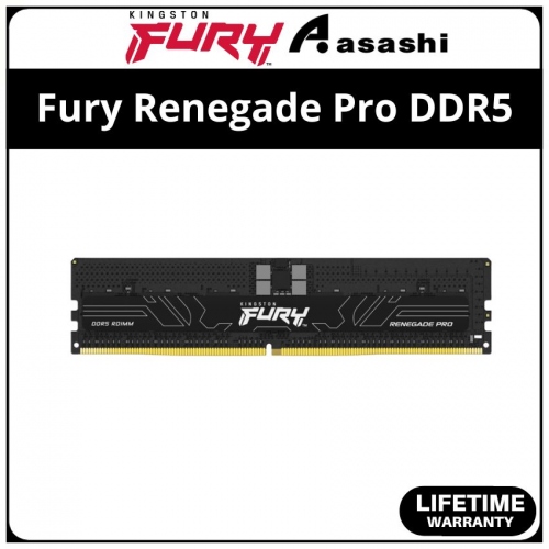 Kingston Fury Renegade Pro Black DDR5 32GB 5600MHz CL36 XMP Support Performance Registered ECC PC Ram - KF556R36RB-32