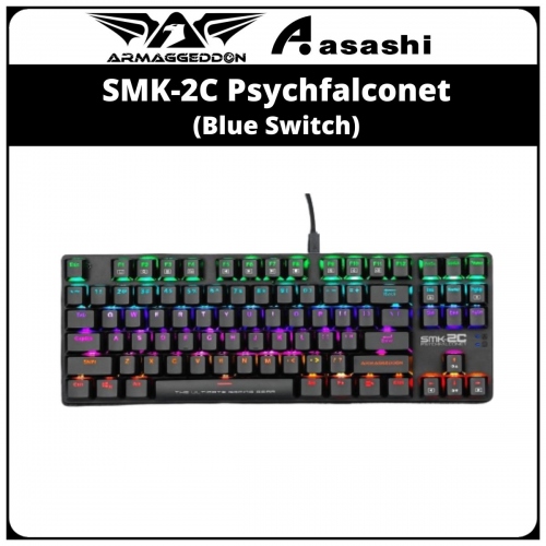 Armaggeddon SMK-2C Psychfalconet Blue Switch Mechanical Keyboard