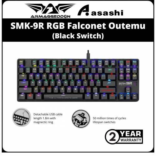 Armaggeddon SMK-9R RGB Falconet Outemu Black Switch Mechanical Keyboard