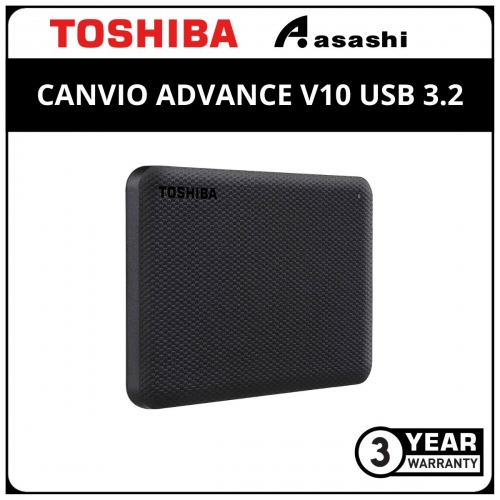 Toshiba Canvio Advance V10 USB 3.2 4TB External HDD Black (HDTCA40AK3CA)