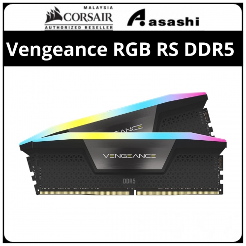 Corsair Vengeance RGB Black DDR5 32GB(2x16GB) 6000MHz CL36 Expo Support Performance PC Ram - CMH32GX5M2D6000Z36K