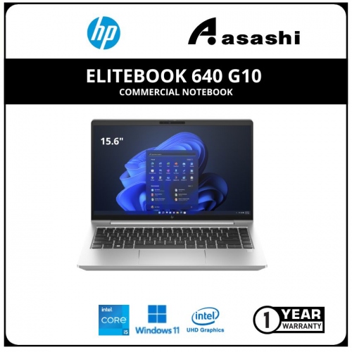 HP Elitebook 640 G10 Commercial Notebook-840F9PA-(Intel Core i5-1335U/16GB DDR4 3200Mhz(1 extra slot)/512GB SSD/14