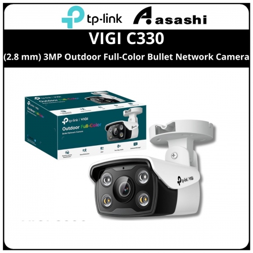 TP-Link VIGI C330 (2.8 mm) 3MP Outdoor Full-Color Bullet Network Camera