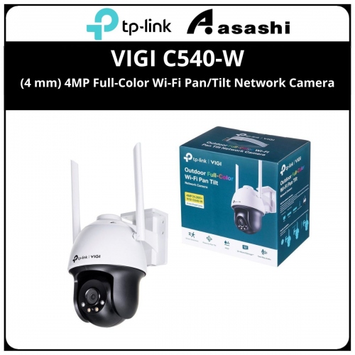 TP-Link VIGI C540-W(4 mm) 4MP Full-Color Wi-Fi Pan/Tilt Network Camera