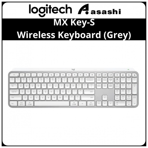 Logitech MX Key-S Wireless Keyboard-Pale Grey (920-011564)