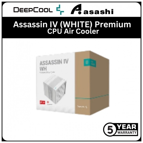 Deepcool Assassin IV (WHITE) Premium CPU Air Cooler - 5 Years Warranty (LGA1700/1200/115x/AM4/AM5)