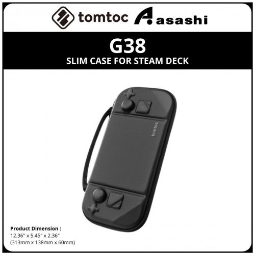 Tomtoc G38 (Black) - Slim Case for STEAM DECK