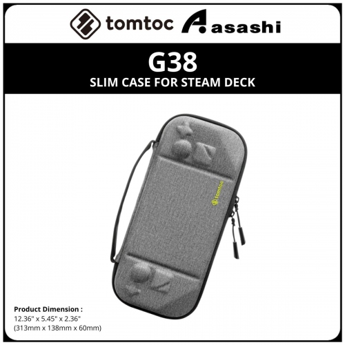 Tomtoc G38 (Gray) - Slim Case for STEAM DECK