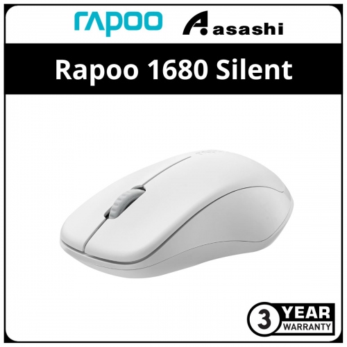 Rapoo 1680 (White) Wireless Mouse - 3Y
