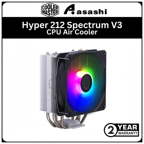 Cooler Master Hyper 212 Spectrum V3 CPU Air Cooler - 2 Years Warranty (LGA1700 Ready)