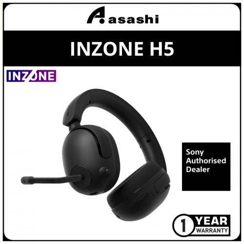 Sony INZONE H5 (Black) Wireless Gaming Headset (1 yrs Manufacturer Warranty)