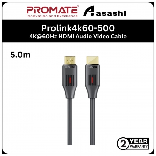 Promate ProLink4K60-500 Ultra-High Definition 4K@60Hz HDMI Audio Video Cable - 5m