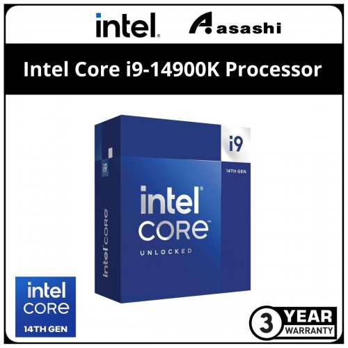 Intel Core i9-14900K Processor (36M Cache, up to 6 GHz, 24C/32T) LGA1700