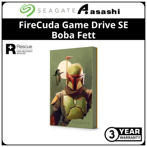 Seagate 2TB FireCuda Game Drive SE Boba Fett (STKL2000406)