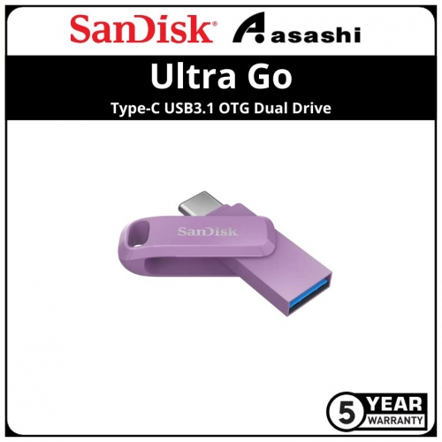 Sandisk (SDDDC3-256G-G46L) 256GB Ultra Go-Lavender Purple Type-C USB3.1 OTG Dual Drive