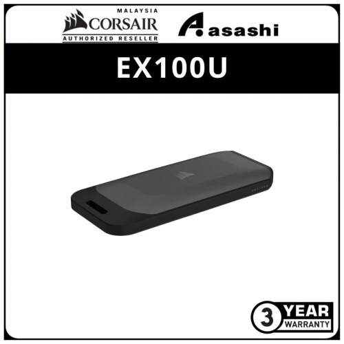 Corsair EX100U 1TB USB3.2 Type-C Portable SSD (Up to 1600MB/s Read Speed,1500MB/s Write Speed)