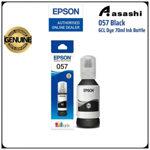 Epson 057 Black 6CL Dye 70ml Ink Bottle