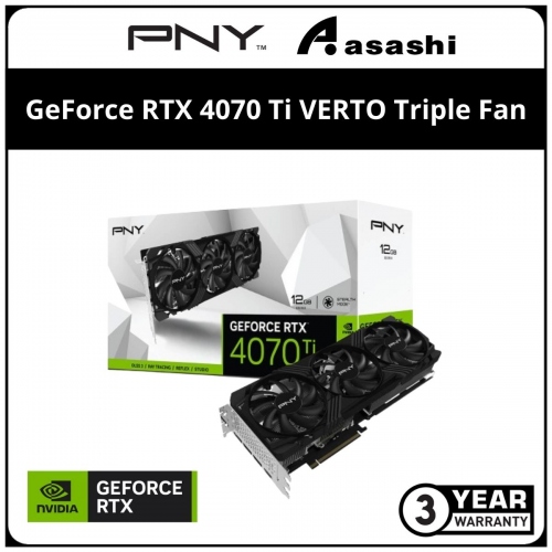 PNY GeForce RTX 4070 Ti VERTO Triple Fan 12GB Graphic Card