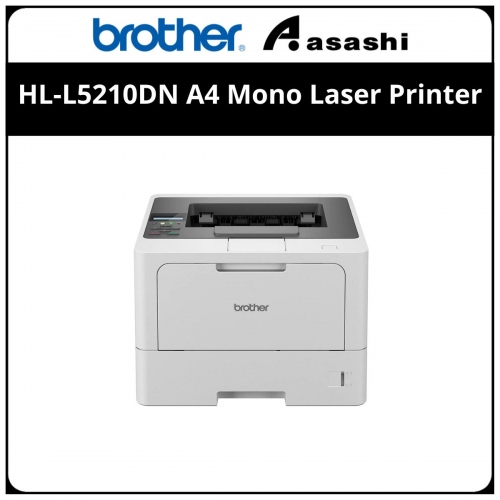 Brother HL-L5210DN A4 Mono Laser Printer (Print Up to 50ppm,Netwrok,Duplex,3 yrs Warranty)