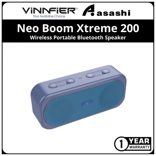 Vinnfier Neo Boom Xtreme 200 (Dark Blue) Wireless Portable Bluetooth Speaker (1 yrs Limited Hardware Warranty)