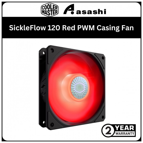 Cooler Master SickleFlow 120 Red PWM Casing Fan