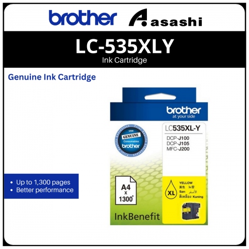 Brother LC-535XLY Ink Cartridge