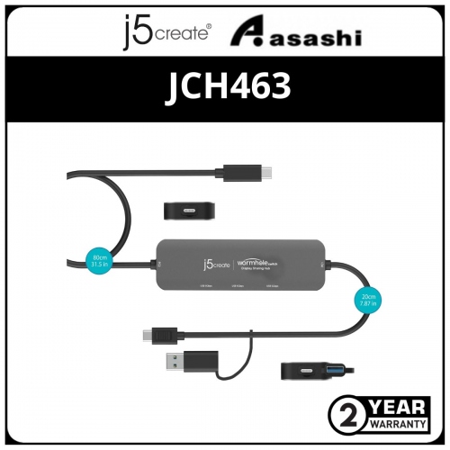 J5Create JCH463 Wormhole Switch™ Display Sharing Hub (2 yrs Limited Hardware Warranty)