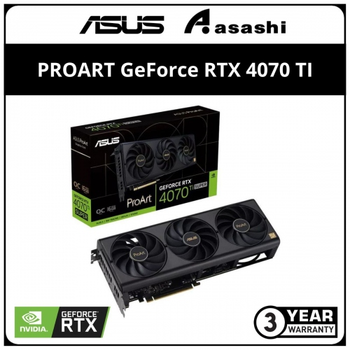 ASUS PROART GeForce RTX 4070 TI SUPER OC 16GB GDDR6 Graphic Card (PROART-RTX4070TIS-O16G)