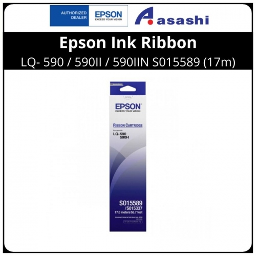 Epson Ink Ribbon LQ-590 / 590II / 590IIN S015589 (17m)