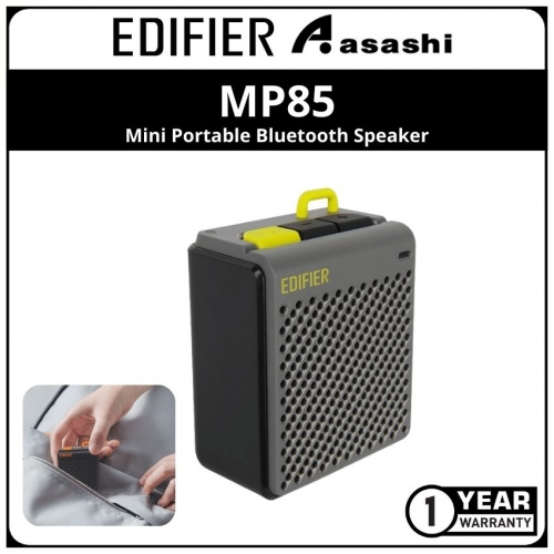 Edifier MP85 Mini Portable Bluetooth Speaker - Grey (1 yrs Limited Hardware Warranty)