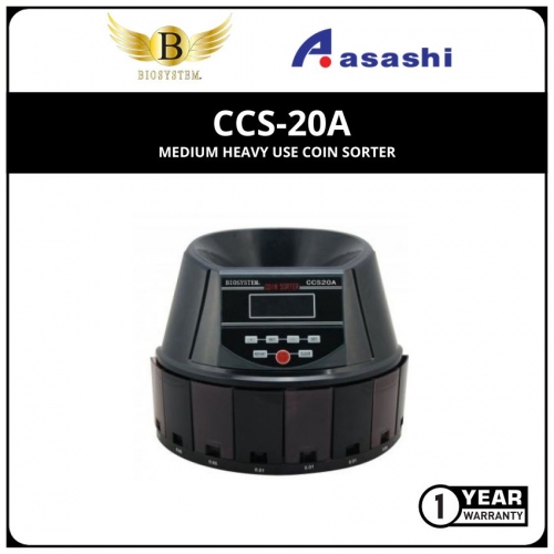 Biosystem CCS-20A Medium Heavy Use Coin Sorter