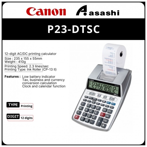 CANON P23-DTSC PRINTING CALCULATOR
