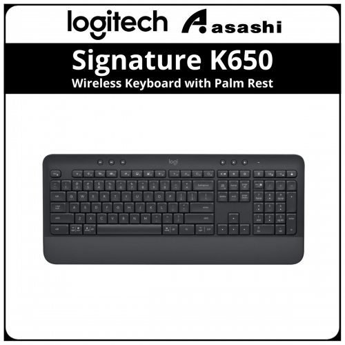 Logitech Signature K650 Wireless Keyboard with Palm Rest type in comfort (920-010955)