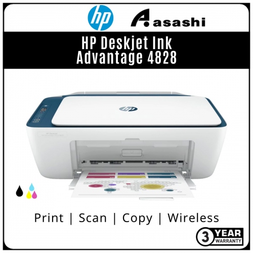 HP Deskjet Ink Advantage 4828 Aio Printer (Print,Scan,Copy & Wireless) 6Q369A (Online Warranty Registration 1+2 Yrs)