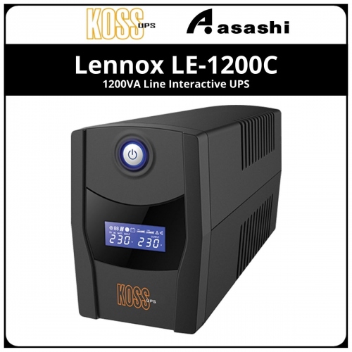 Koss Lennox LE-1200C 1200VA Line Interactive UPS