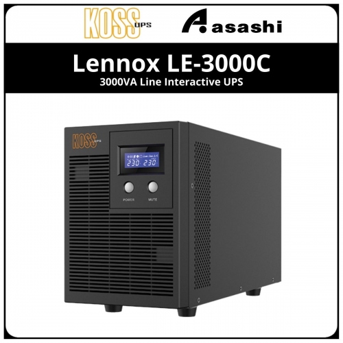 Koss Lennox LE-3000C 3000VA Line Interactive UPS