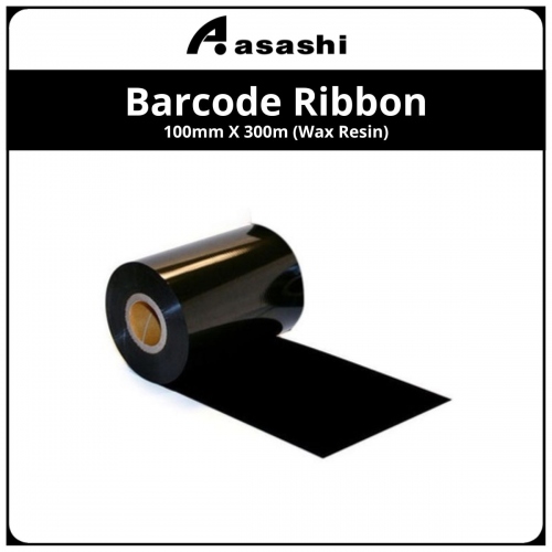 Barcode Ribbon 100mm X 300m (Wax Resin)