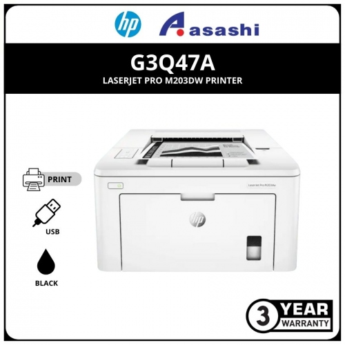 HP Laserjet Pro M203DW Printer (G3Q47A) (Online Warranty Registration 1+2 Yrs)