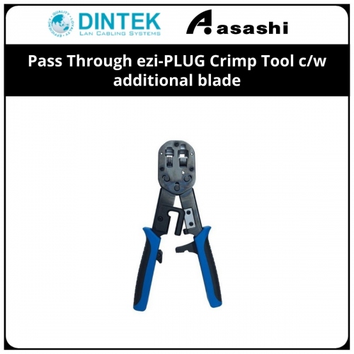 Dintek Pass Through ezi-PLUG Crimp Tool c/w additional blade