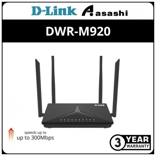 D-Link DWR-M920 4G N300 LTE Router
